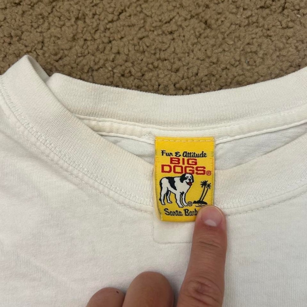 Vintage Big Dog Barbecue Rules white t-shirt - Picture 3 of 5
